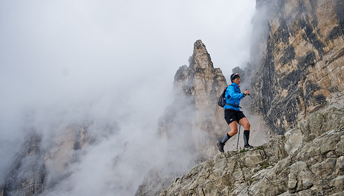 Dans ce genre d'enroit, mieux vaut avoir des chaussures qui accrochent...(crédit photo : Kelvin Trautman - Gore Tex)