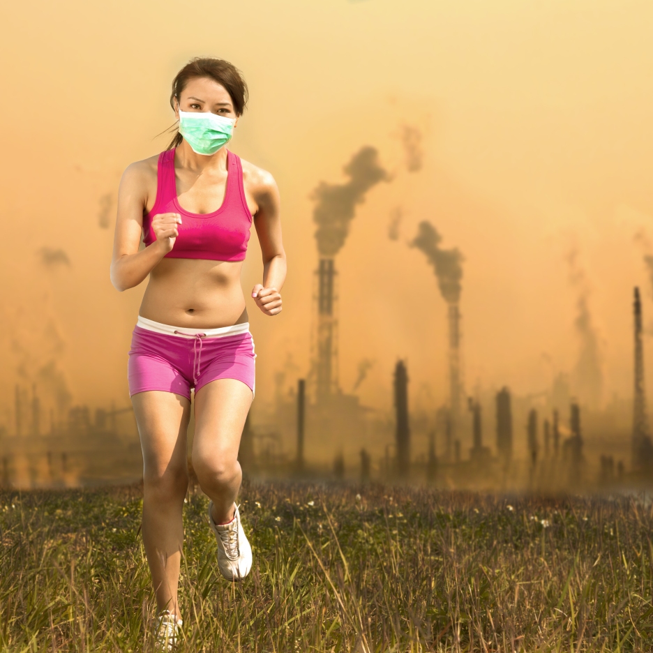 Que risque-t-on à courir dans un air pollué ? (crédit photo : Tom Wang, shutterstock.com)