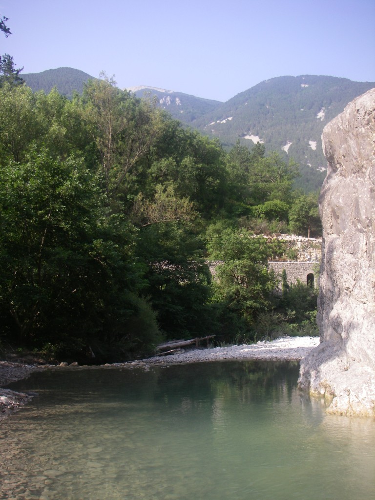 Après la sortie, les pieds dans l'eau avec le Ventoux en fond, que demandez de plus ?